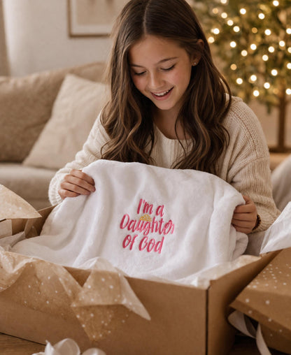 Personalized Baptism Blanket 50x60 Plush