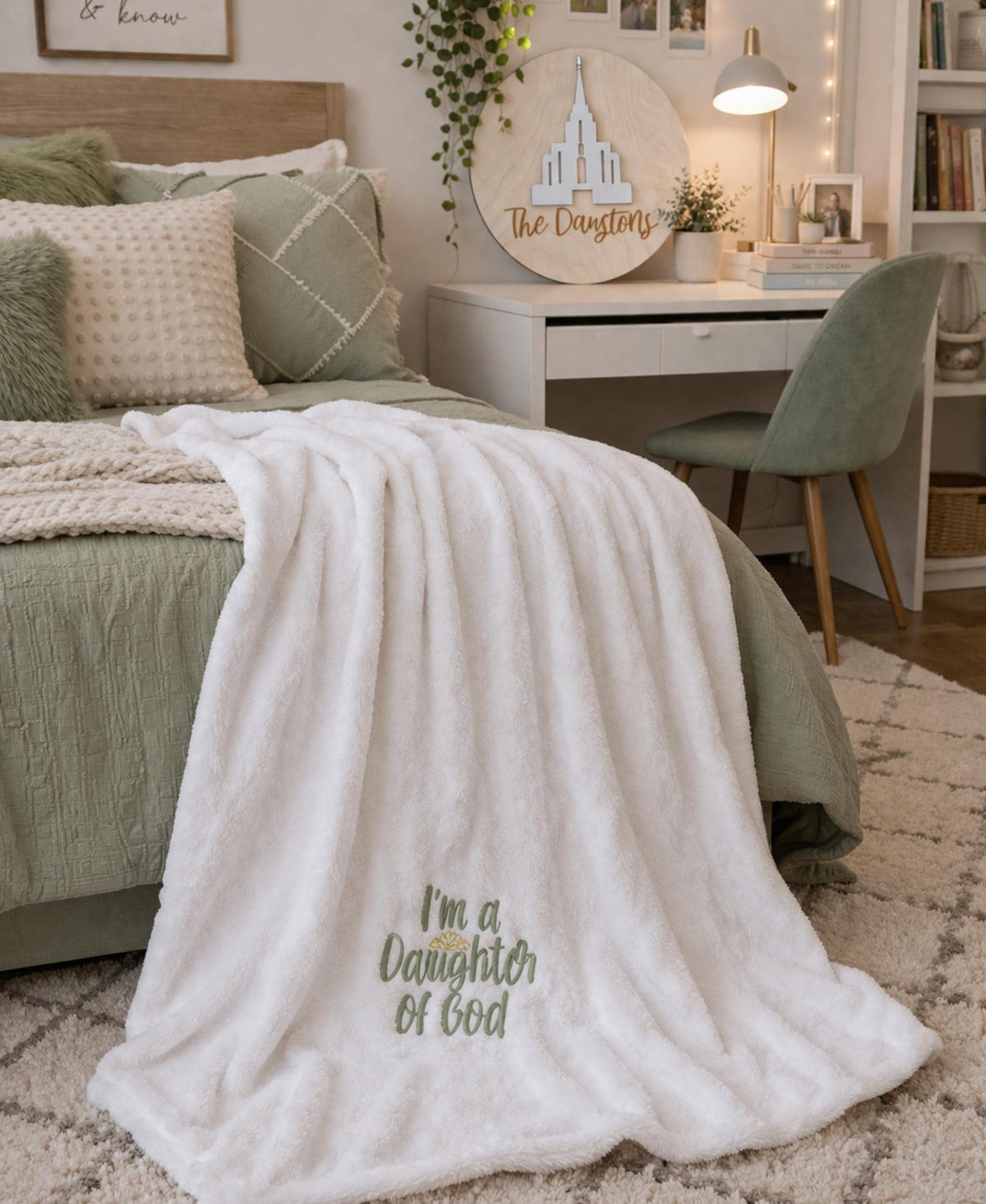 Personalized Baptism Blanket 50x60 Plush