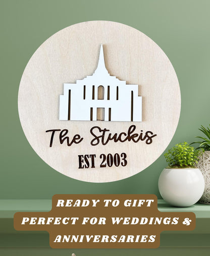 LDS Wedding Plaque Temple Wall Art