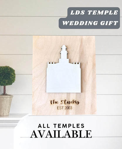 LDS Wedding Plaque Temple Wall Art