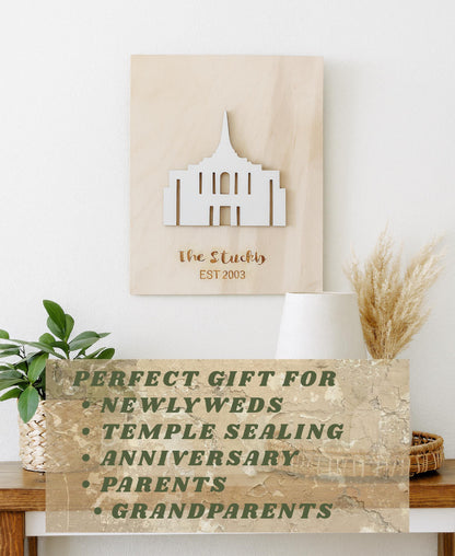 LDS Wedding Plaque Temple Wall Art