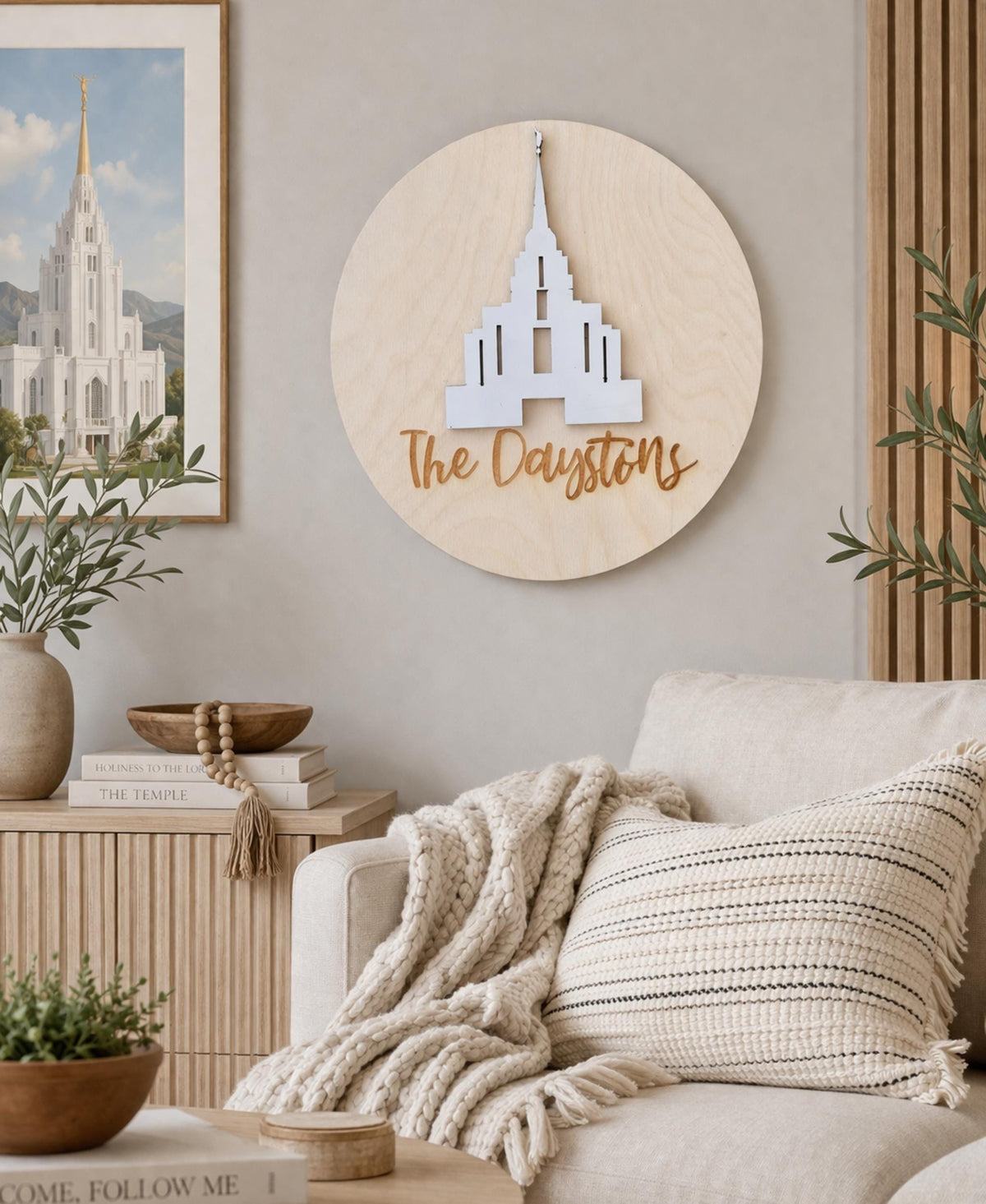 LDS Wedding Plaque Temple Wall Art