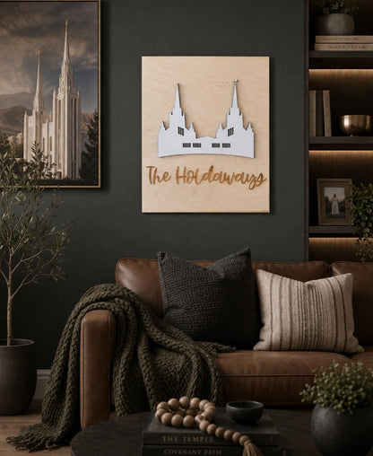 LDS Wedding Plaque Temple Wall Art