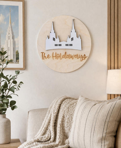 LDS Wedding Plaque Temple Wall Art