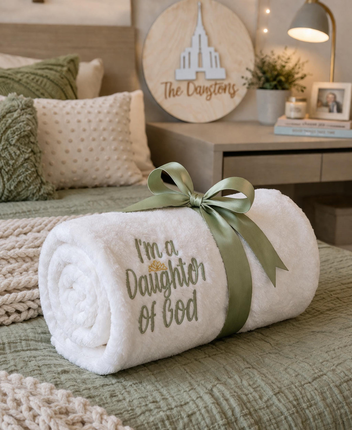 Personalized Baptism Blanket 50x60 Plush