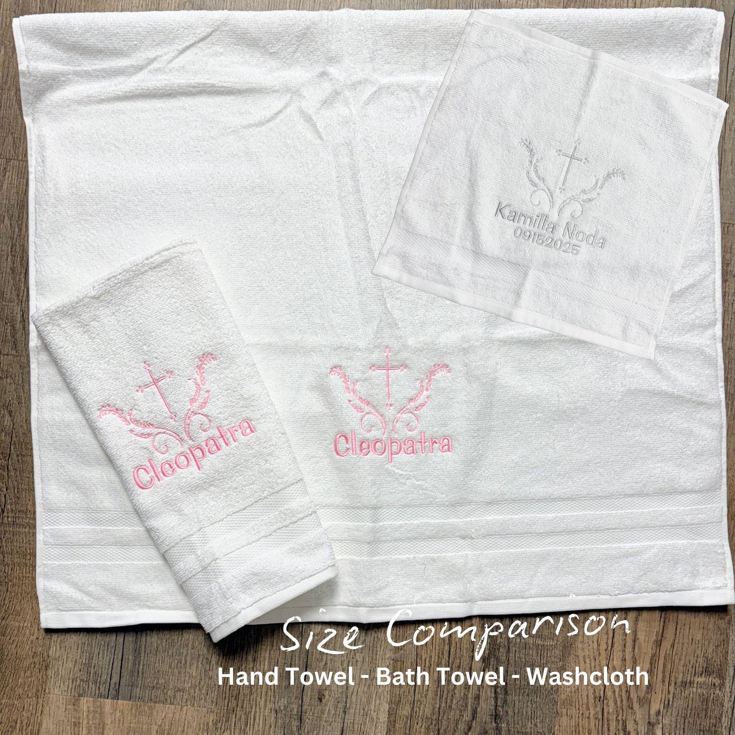 Baptism Towel and Seashell Gift Set