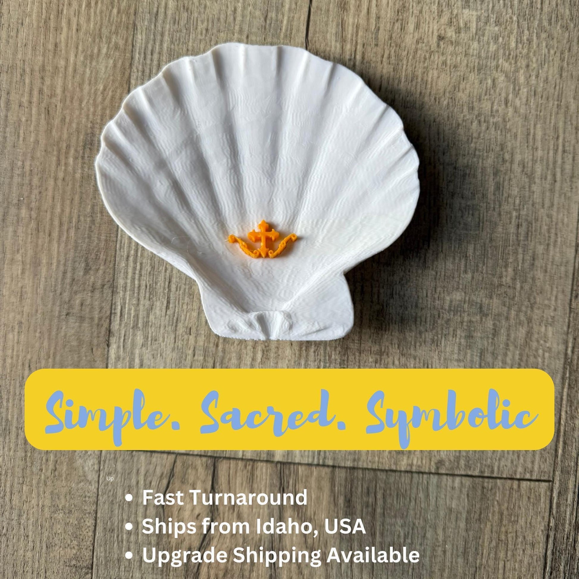 Baptism Towel and Seashell Gift Set