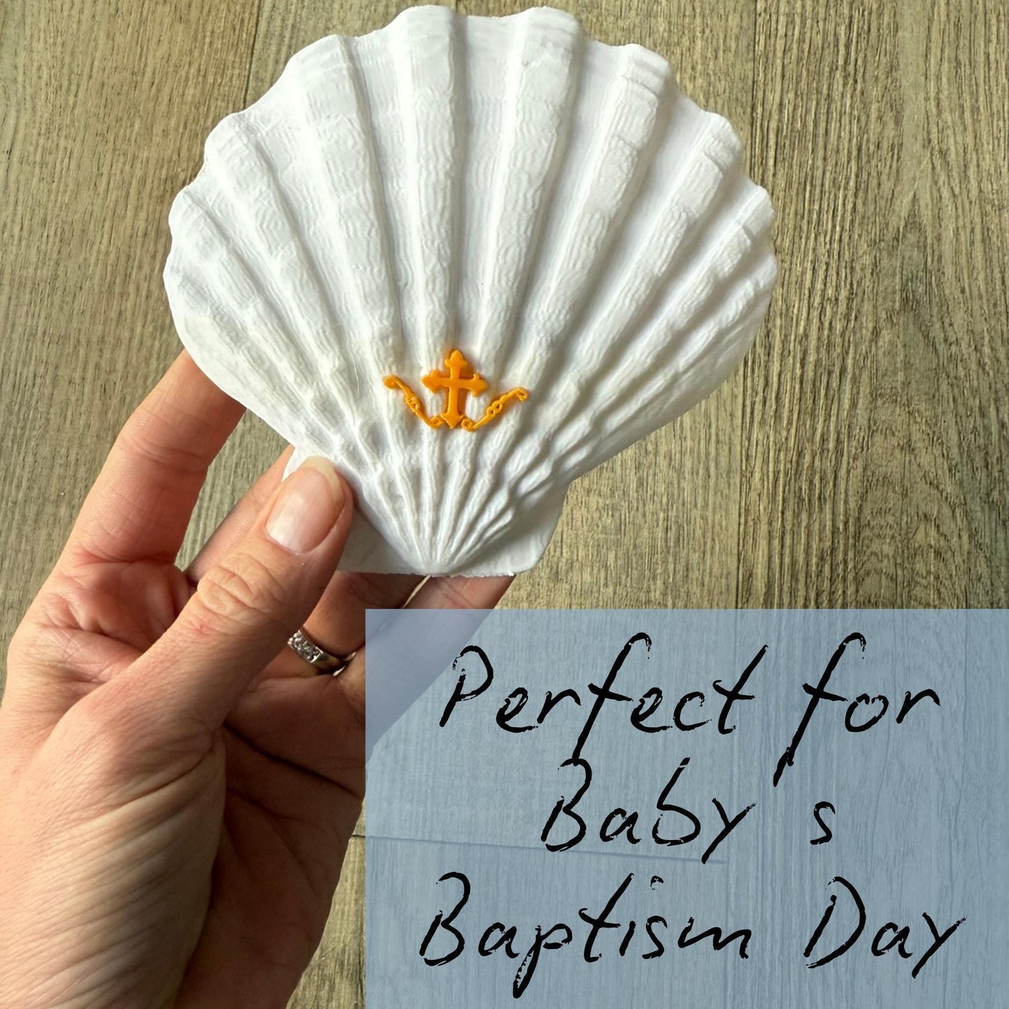 Baptism Towel and Seashell Gift Set