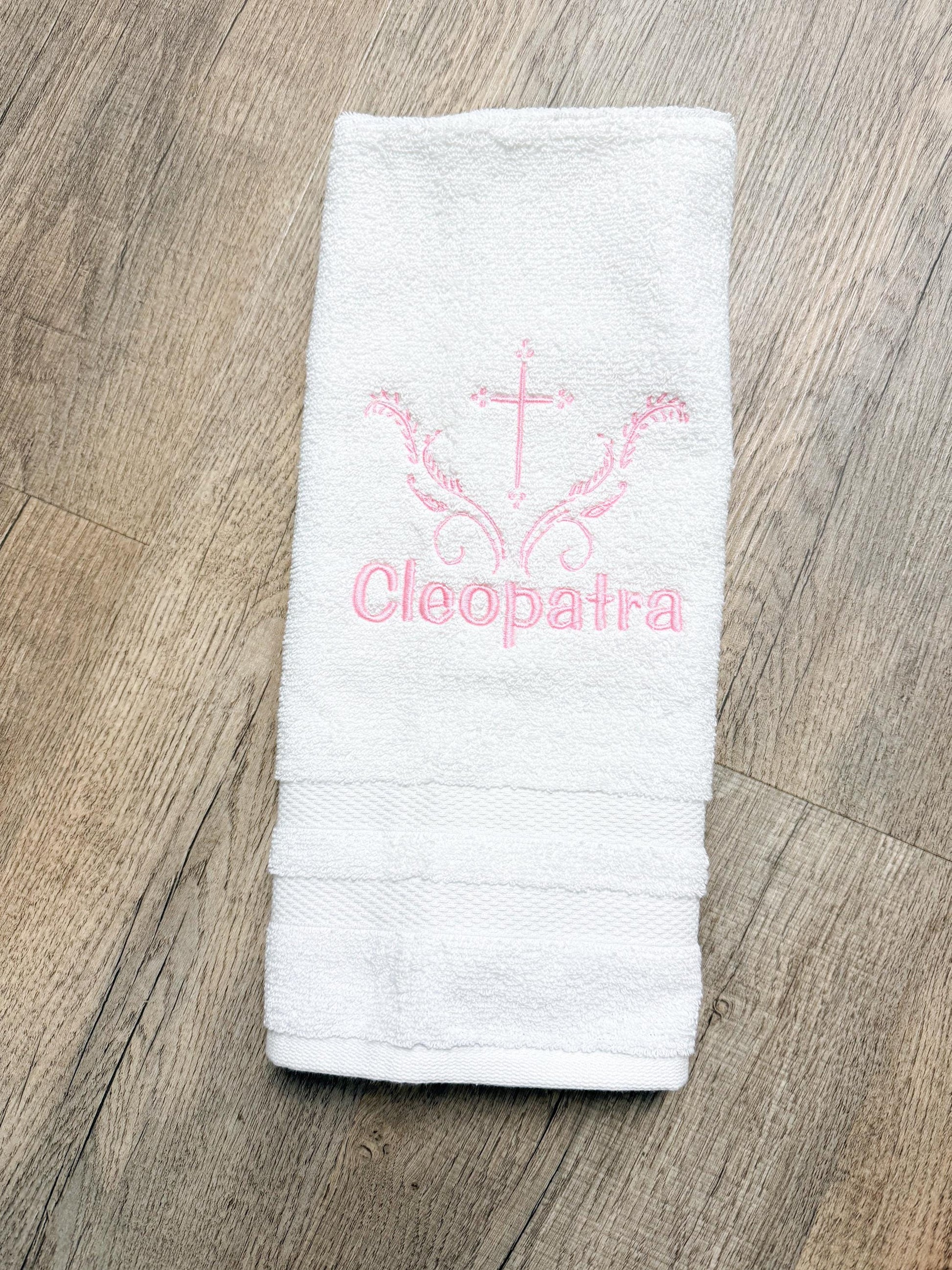 Baptism Towel and Seashell Gift Set