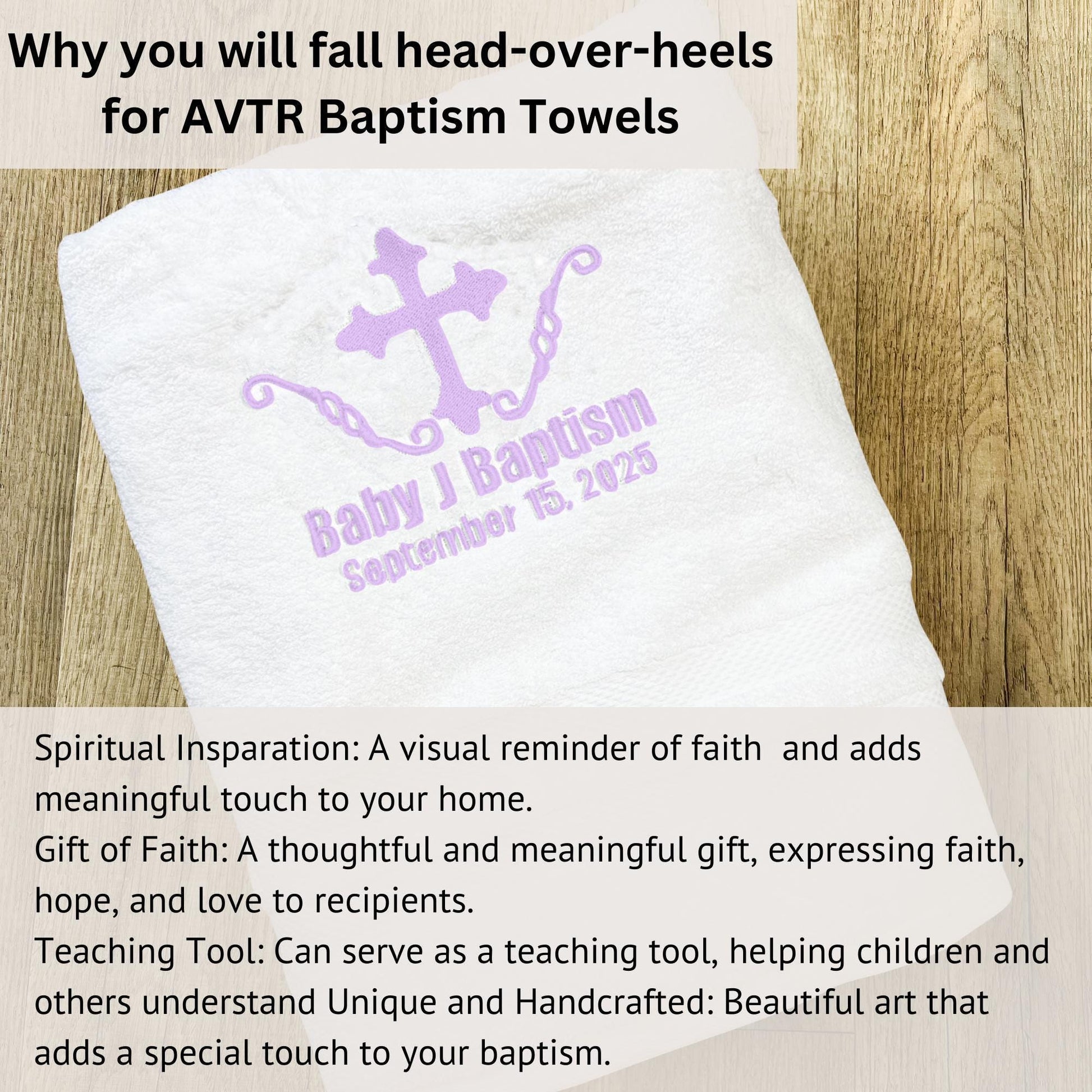 Baptism Towel and Seashell Gift Set
