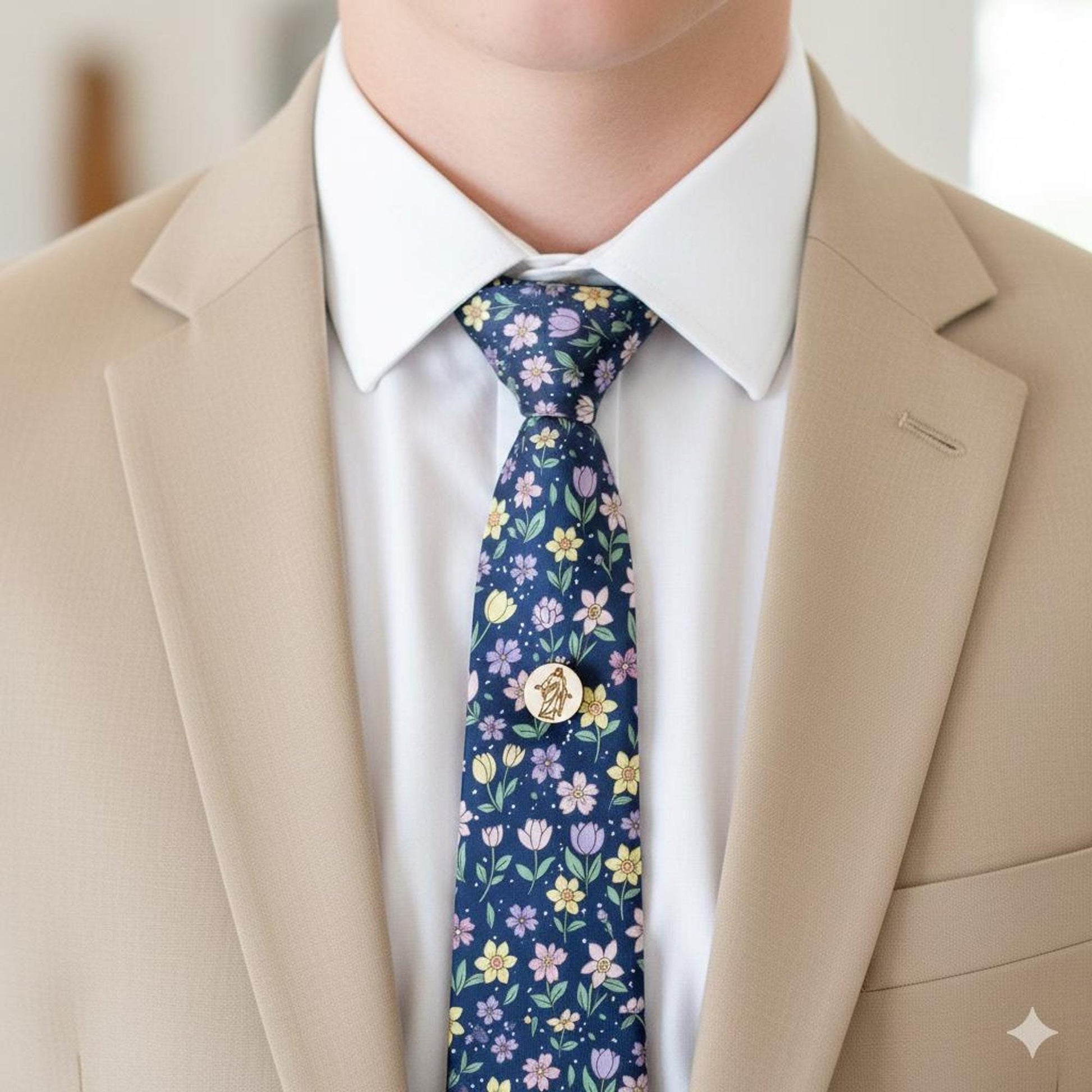 Engraved LDS Boys Tie Tacks