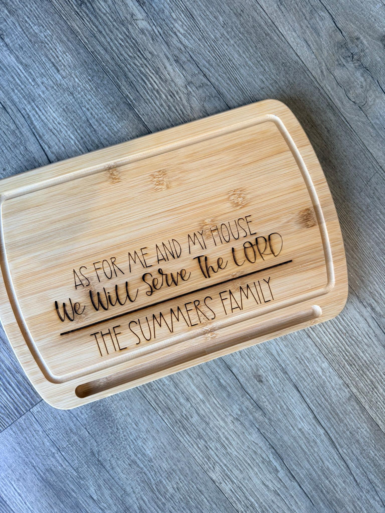 Personalized Bamboo Cutting Board