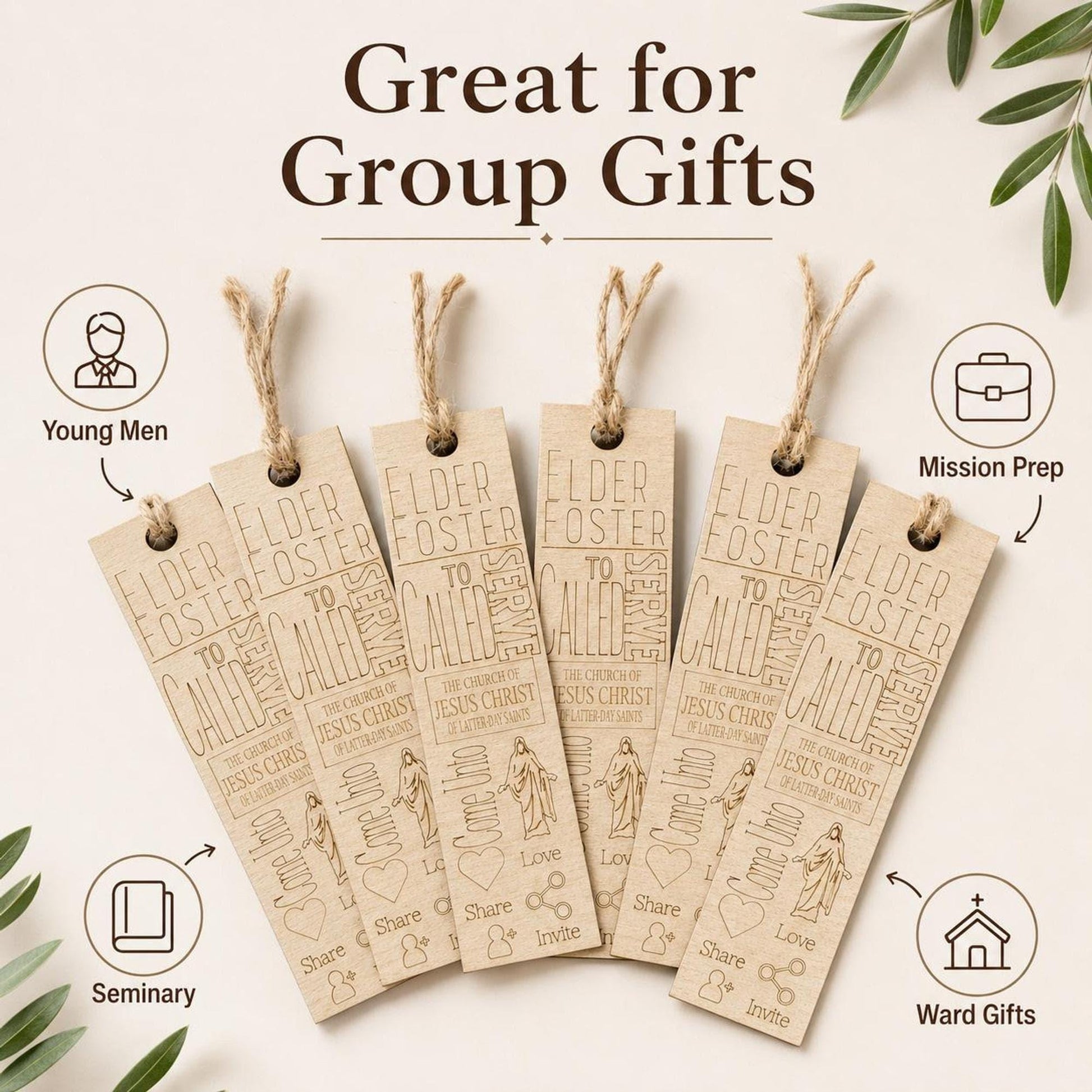 Mission Call Gift Bookmark, Personalized Elder Sister Missionary Wo...