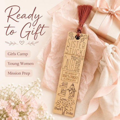 Mission Call Gift Bookmark, Personalized Elder Sister Missionary Wo...