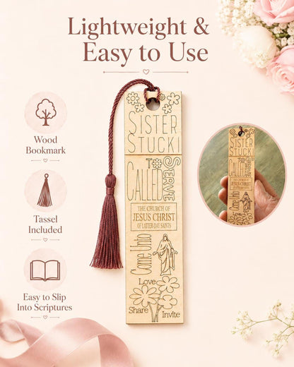 Mission Call Gift Bookmark, Personalized Elder Sister Missionary Wo...
