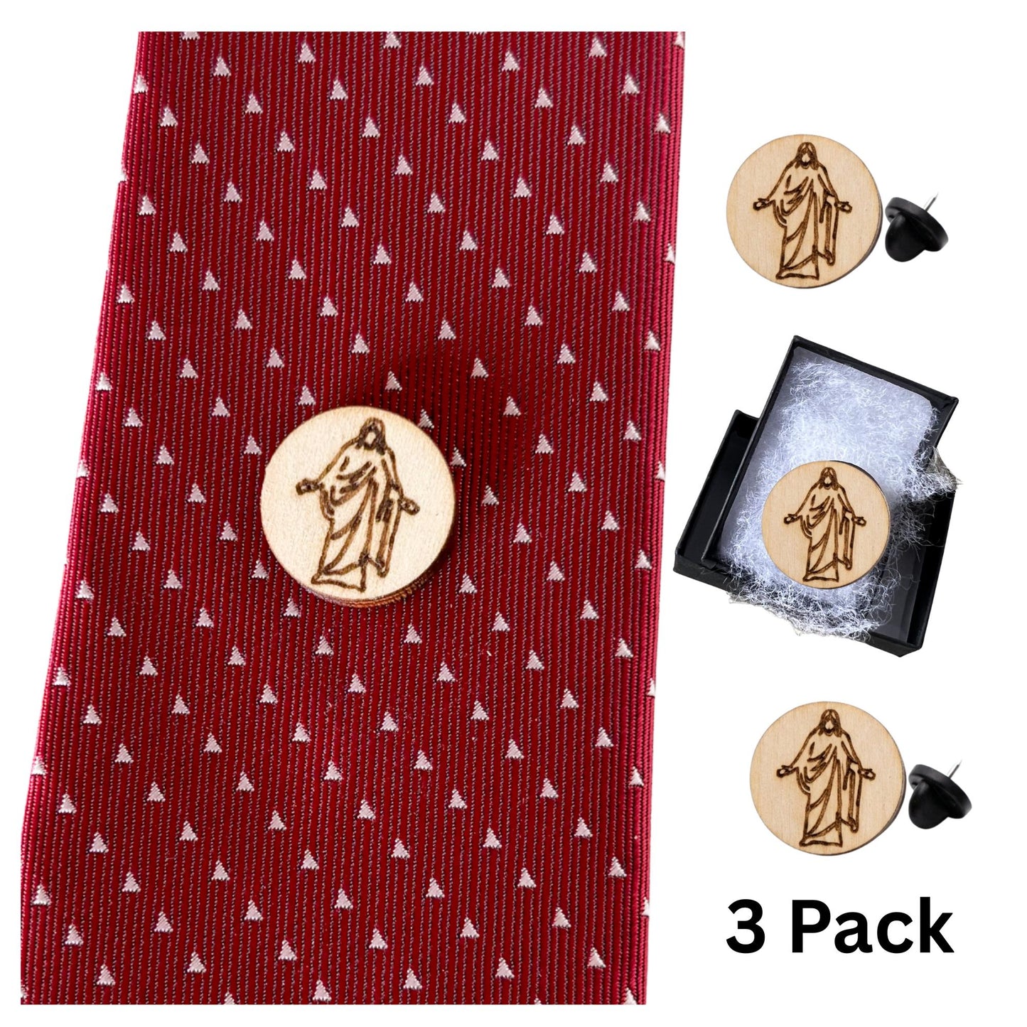 Missionary Theme Christus Tie Tack