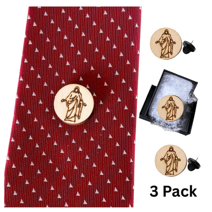 Missionary Theme Christus Tie Tack