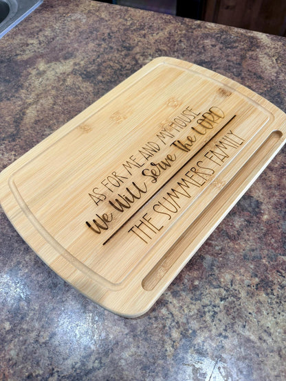 Personalized Bamboo Cutting Board