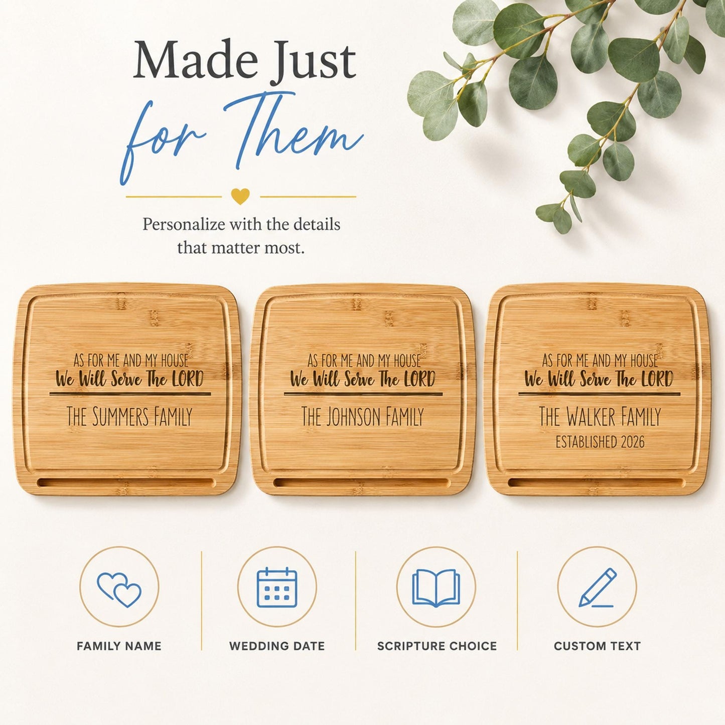 Personalized Bamboo Cutting Board