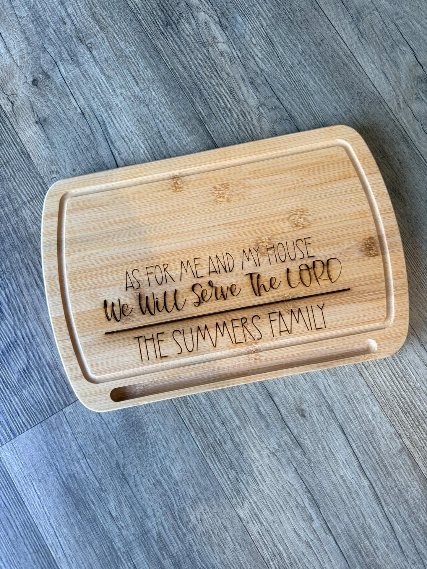 Personalized Bamboo Cutting Board