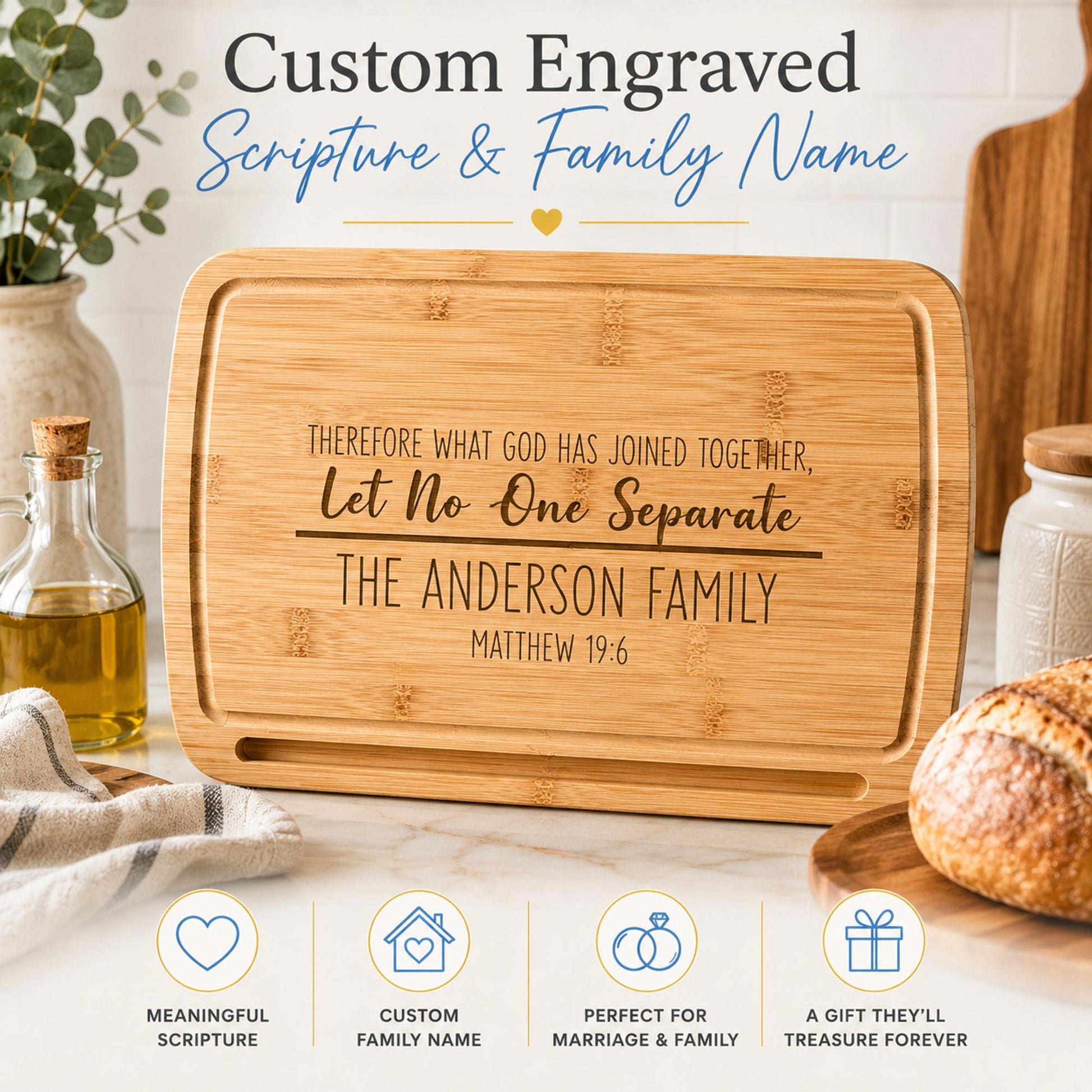 Personalized Bamboo Cutting Board