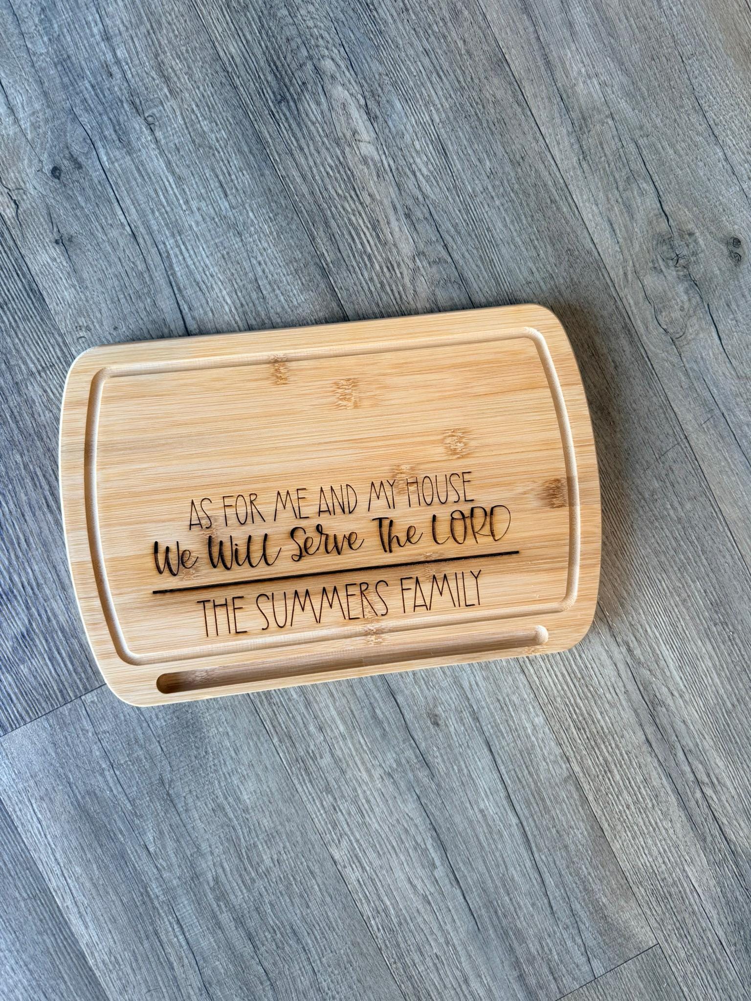 Personalized Bamboo Cutting Board