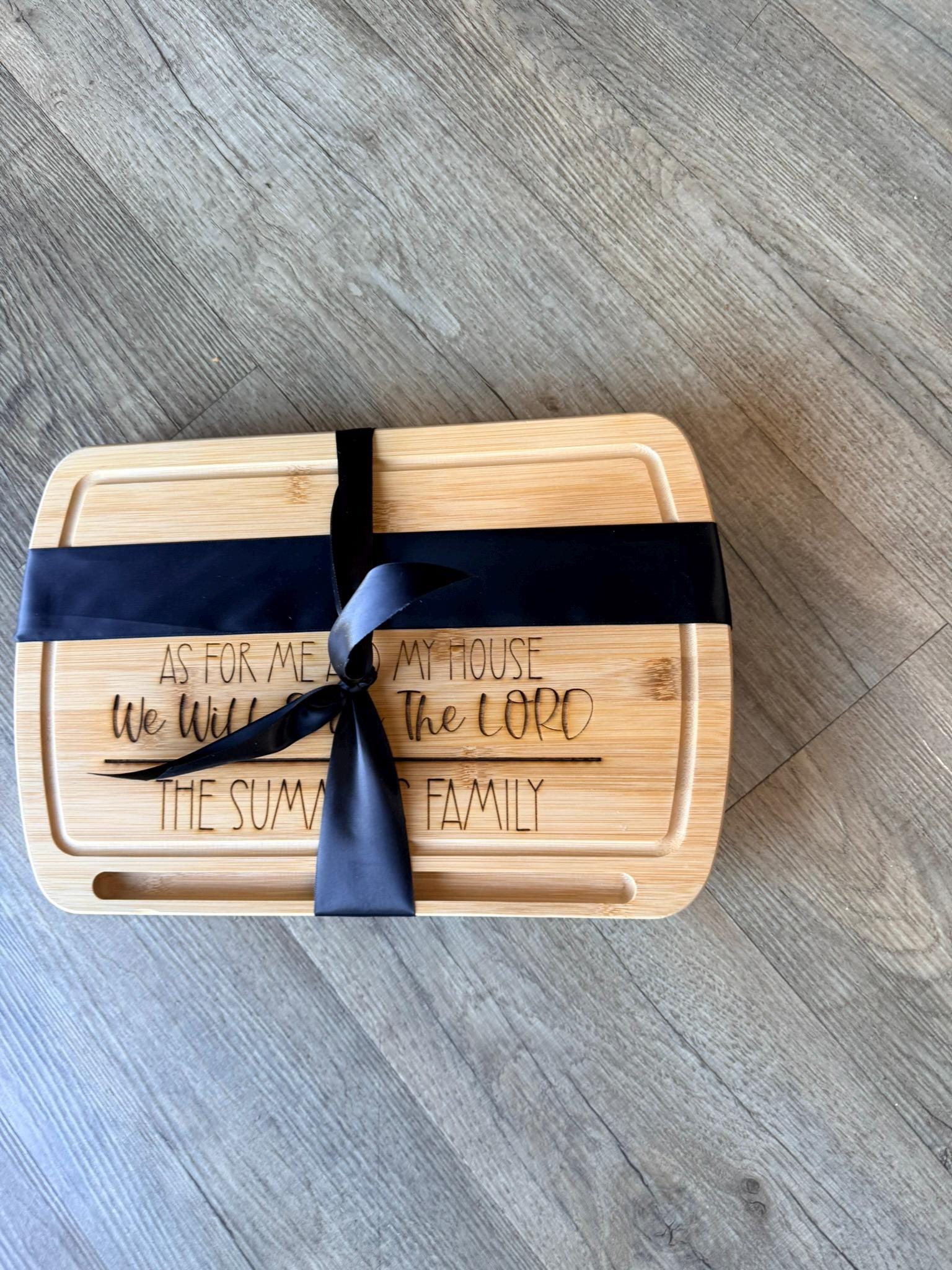 Personalized Bamboo Cutting Board