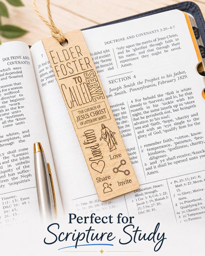 Mission Call Gift Bookmark, Personalized Elder Sister Missionary Wo...