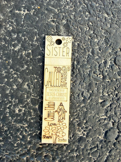 Mission Call Gift Bookmark, Personalized Elder Sister Missionary Wo...