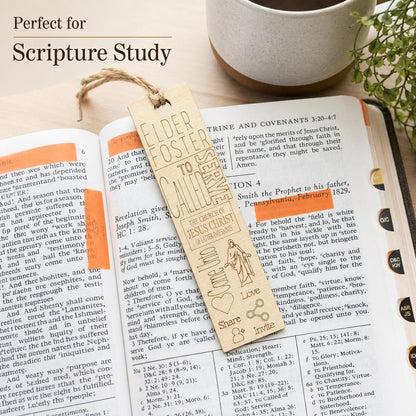 Mission Call Gift Bookmark, Personalized Elder Sister Missionary Wo...