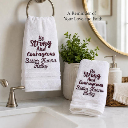 Be Strong and Courageous Missionary Towel