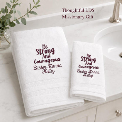 Be Strong and Courageous Missionary Towel