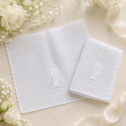 Christus Memorial Handkerchief | Personalized