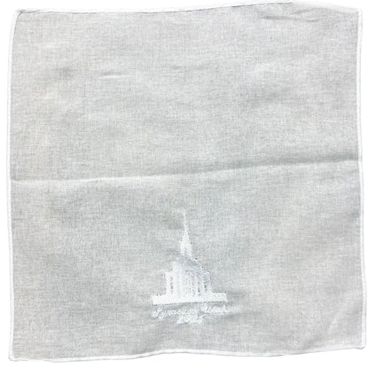 LDS Temple Memorial Handkerchief | Personalized