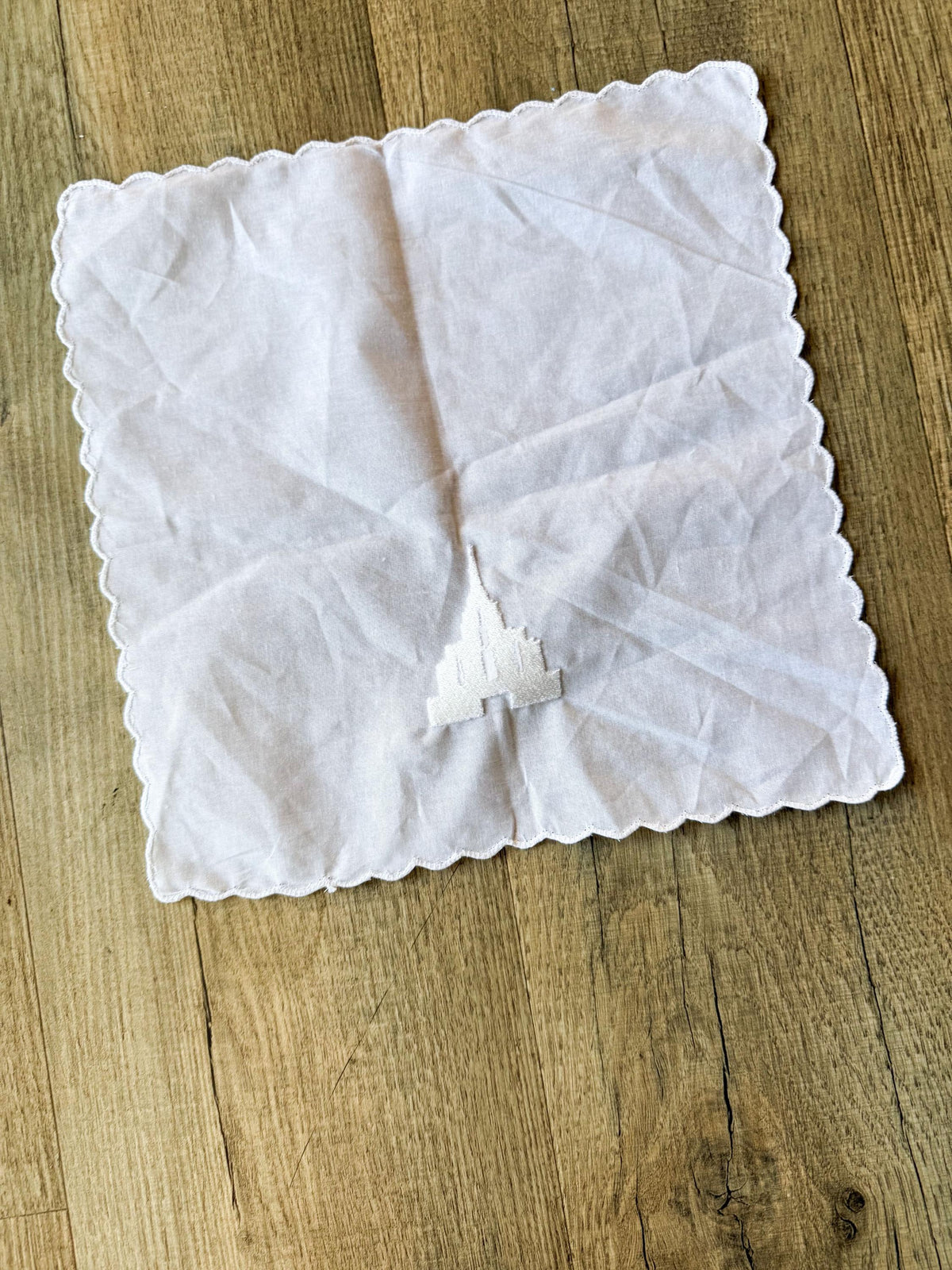 LDS Temple Memorial Handkerchief | Personalized