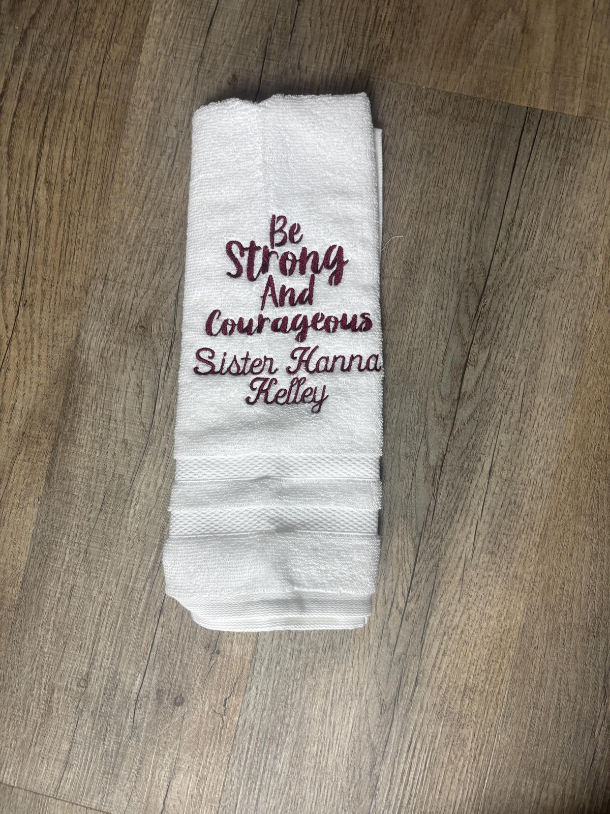 Be Strong and Courageous Missionary Towel