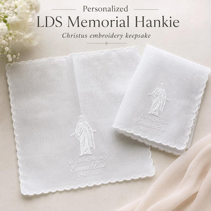 Christus Memorial Handkerchief | Personalized