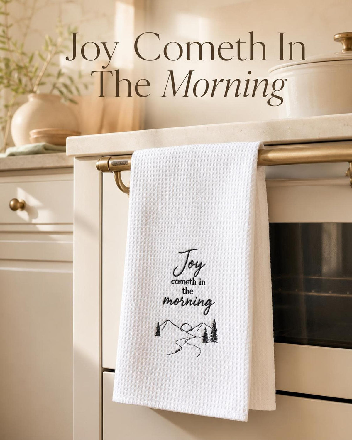 Bible Verse Waffle Weave Tea Towel