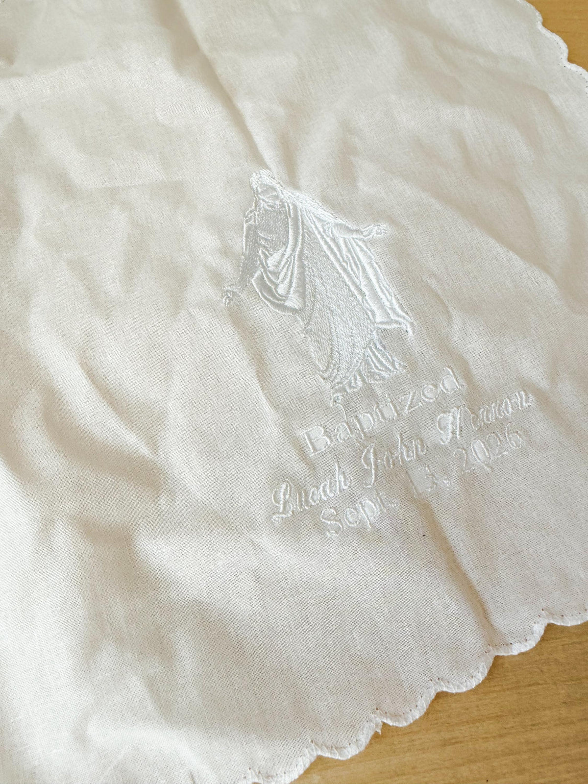 Christus Memorial Handkerchief | Personalized