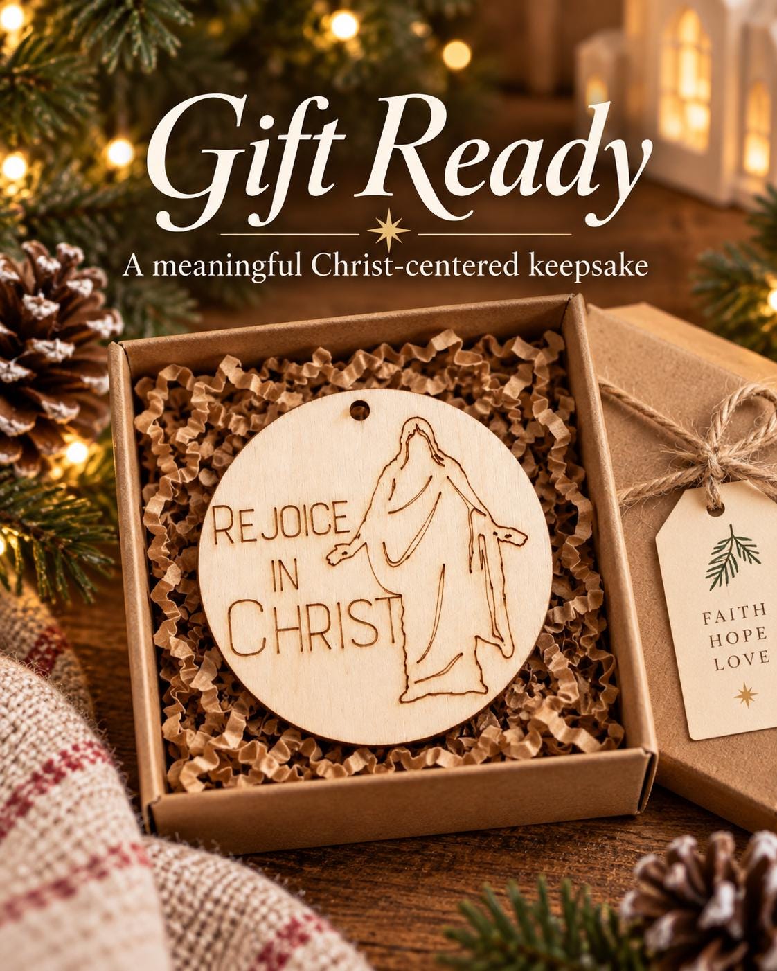 Rejoice in Christ Walking Savior Ornament