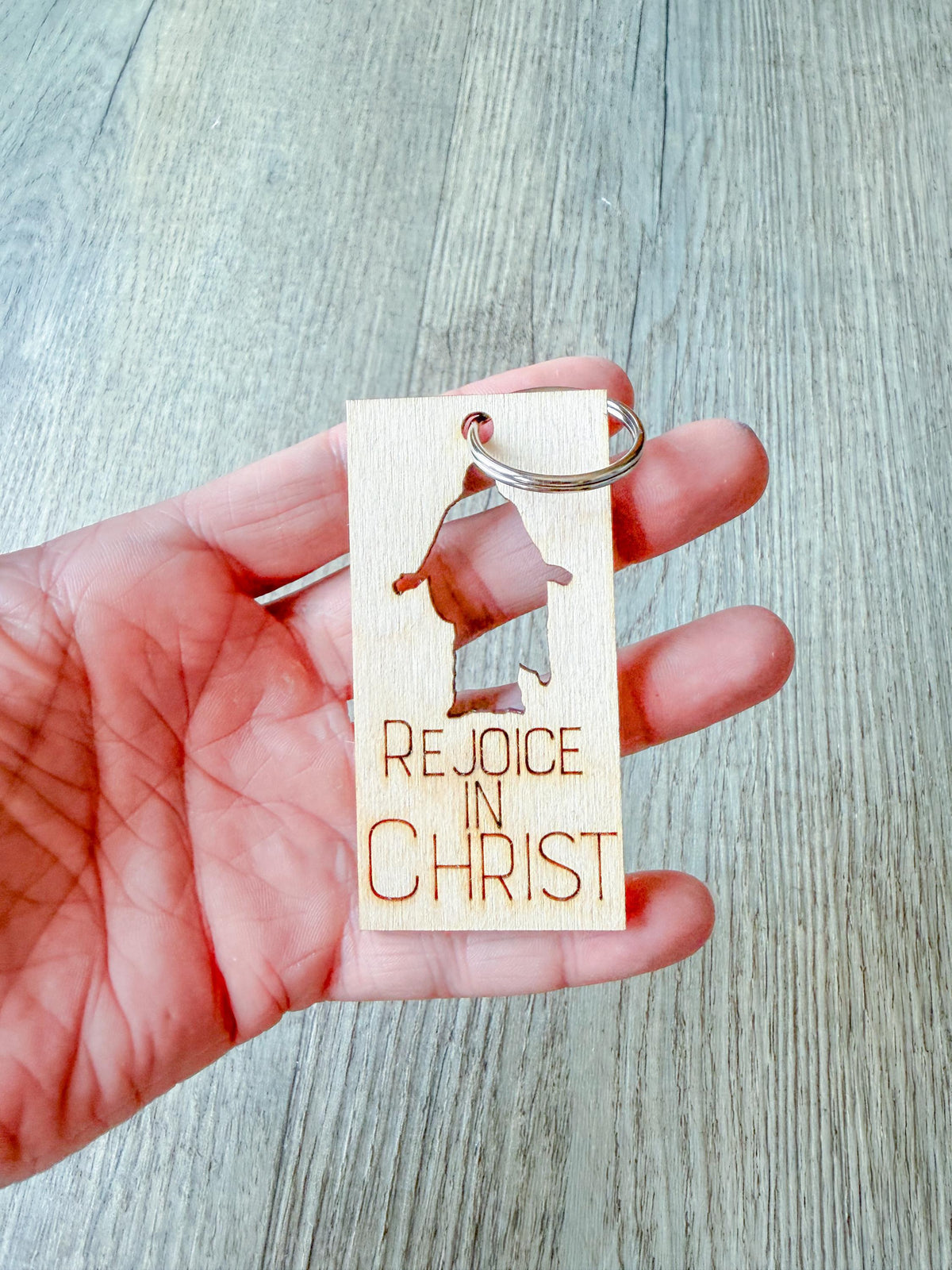Rejoice in Christ Keychain | Pick Your Style