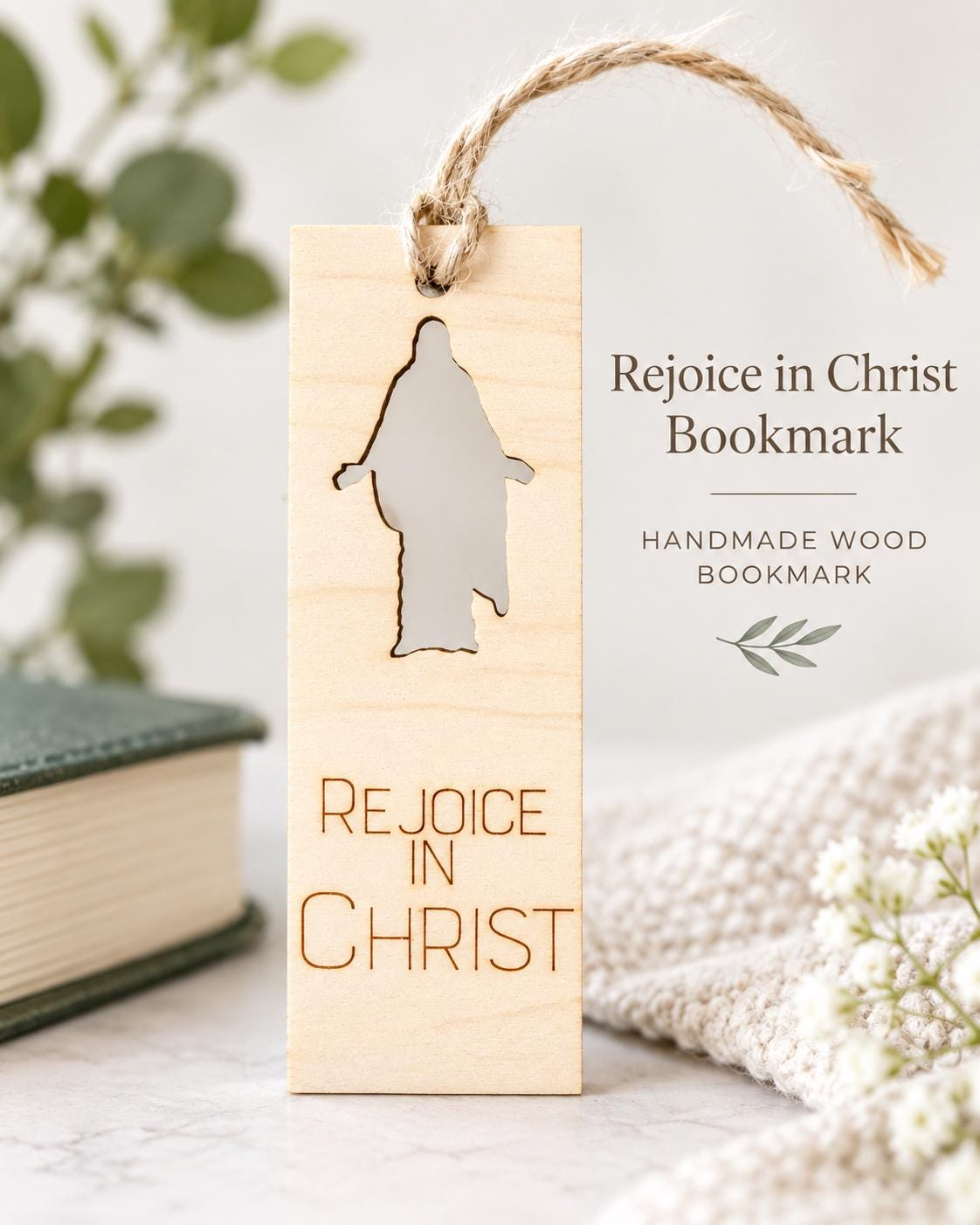 Rejoice in Christ Jesus Silhouette Bookmark