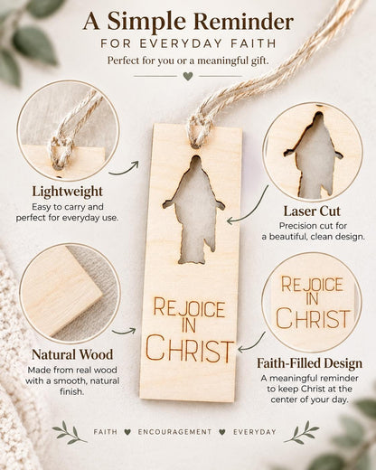 Rejoice in Christ Jesus Silhouette Bookmark
