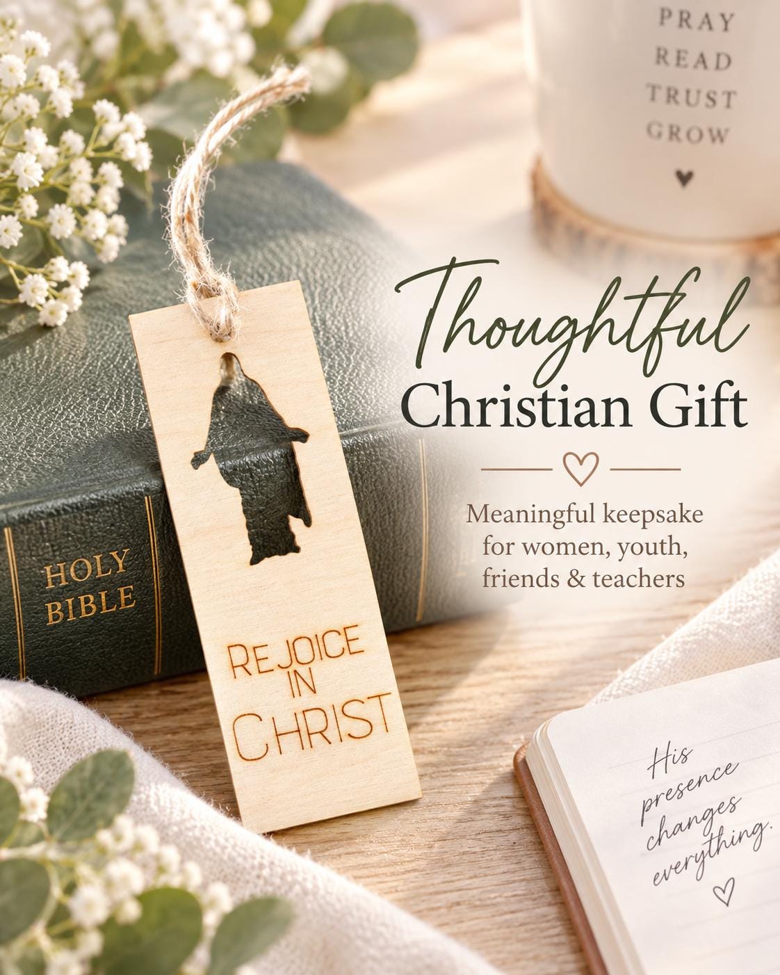 Rejoice in Christ Jesus Silhouette Bookmark