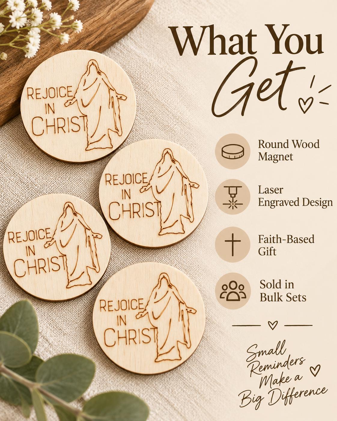 Rejoice in Christ Walking Savior Magnet