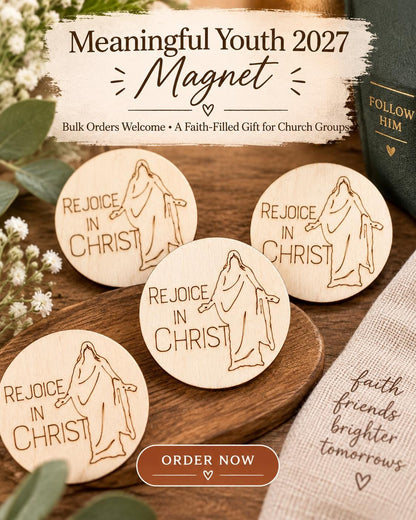 Rejoice in Christ Walking Savior Magnet