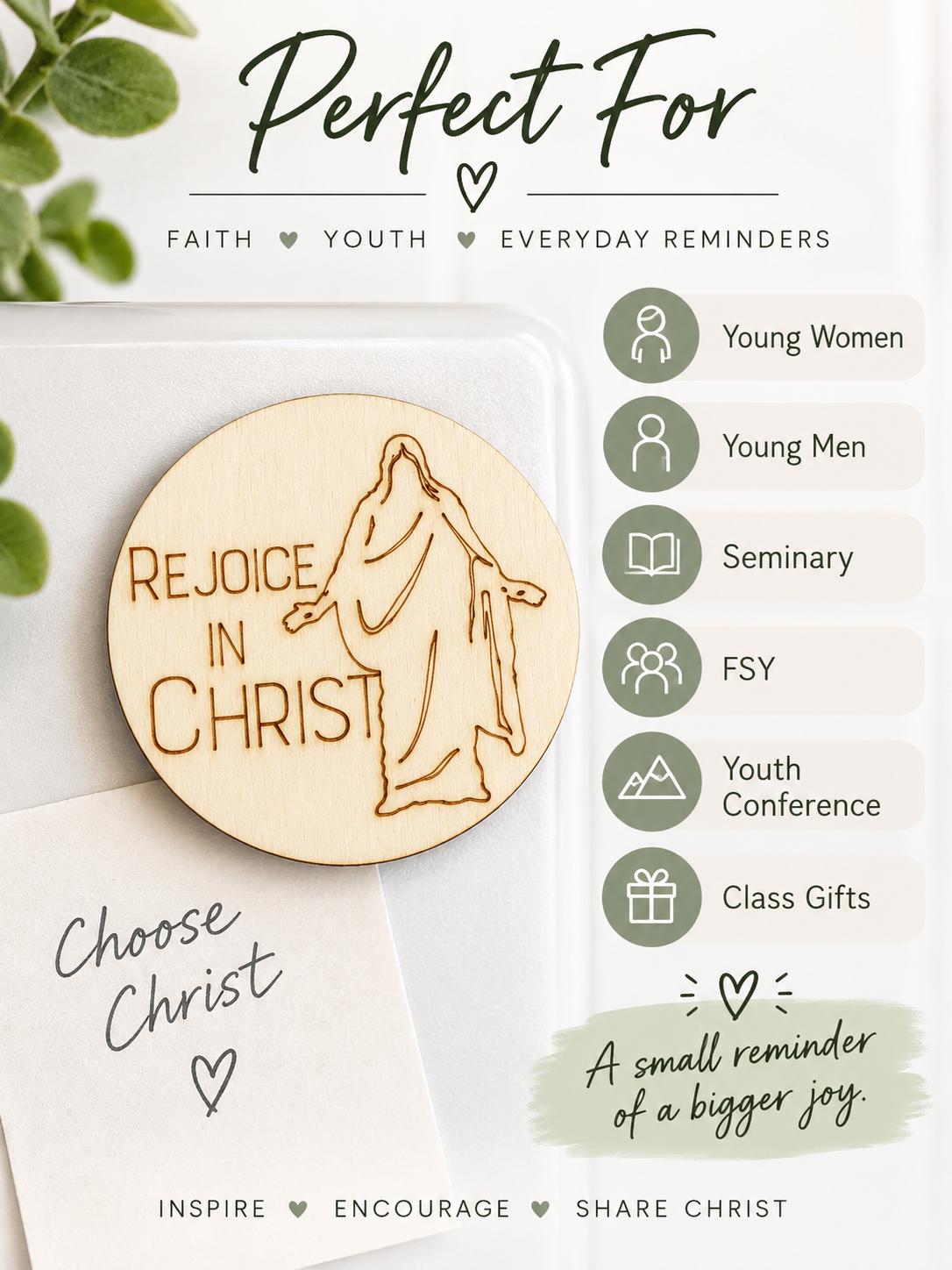 Rejoice in Christ Walking Savior Magnet