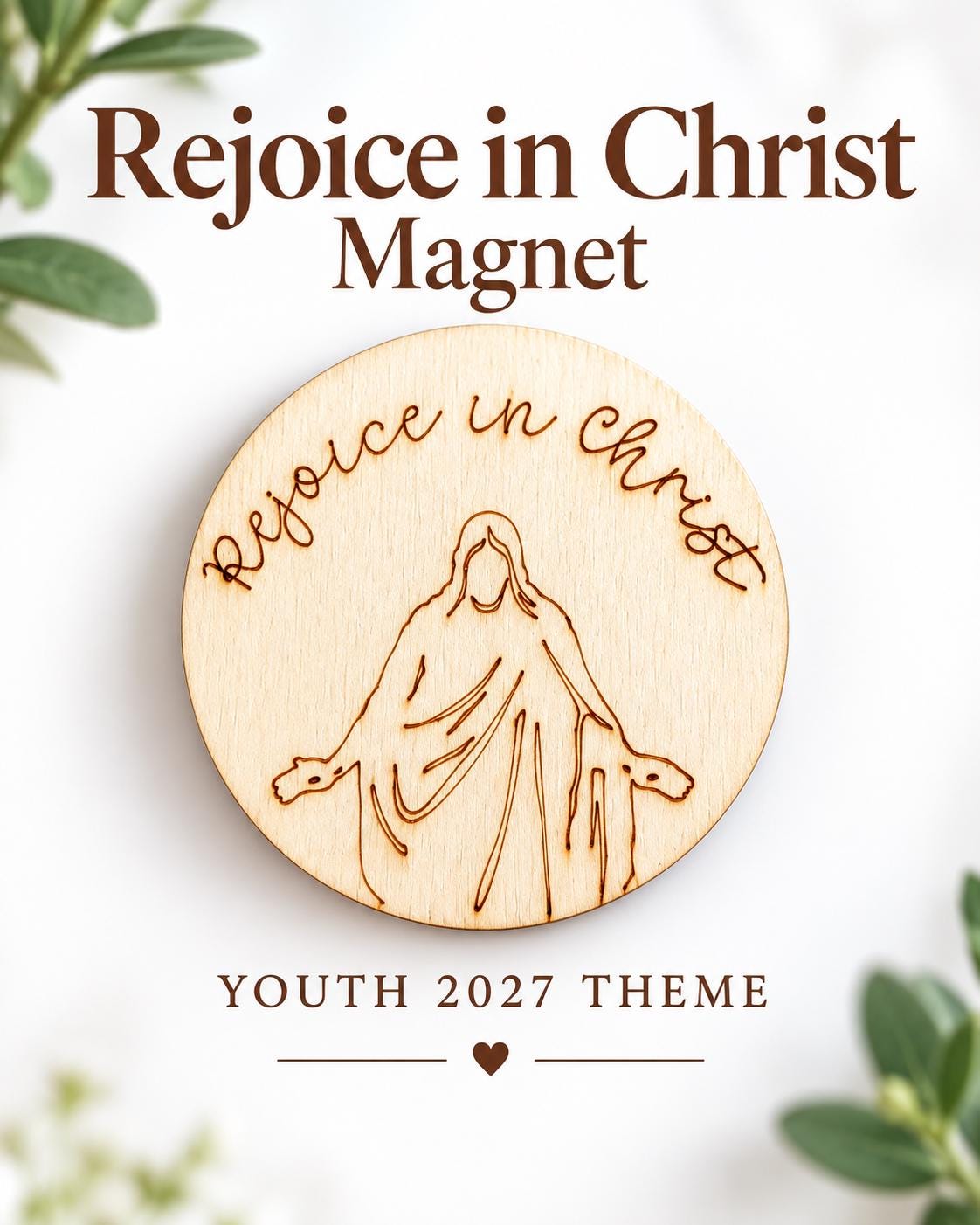 Rejoice in Christ Script Christus Magnet