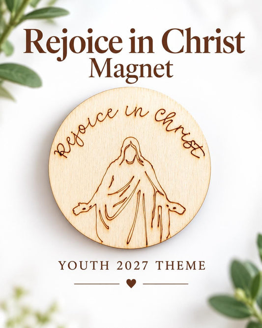 Rejoice in Christ Script Christus Magnet