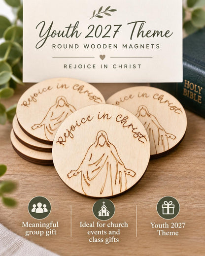 Rejoice in Christ Script Christus Magnet